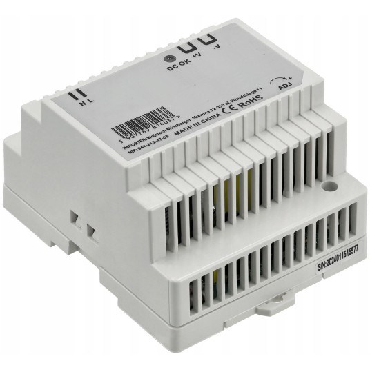 ZASILACZ LED NA SZYNĘ DIN 60W 24V