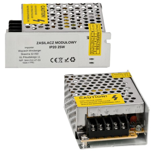 ZASILACZ MODUŁOWY IP20 15W
