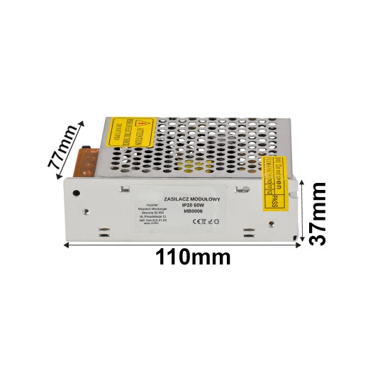 ZASILACZ MODUŁOWY IP20 60W