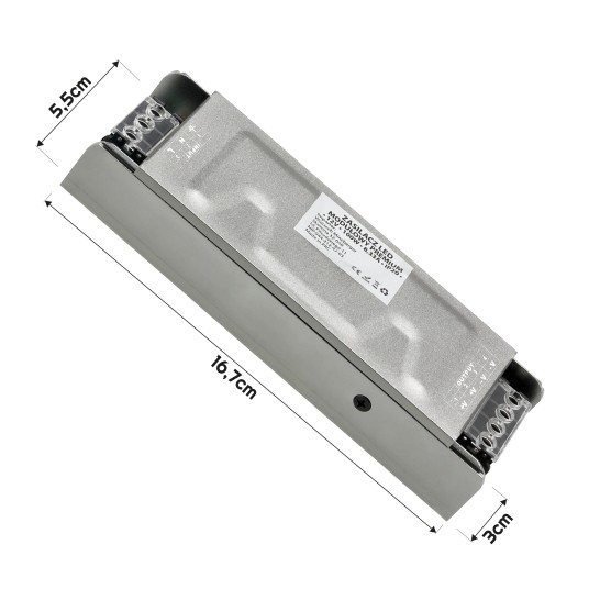 ZASILACZ MODUŁOWY SLIM PREMIUM IP20 100W 12V