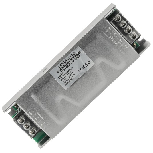 ZASILACZ MODUŁOWY SLIM PREMIUM IP20 60W 12V