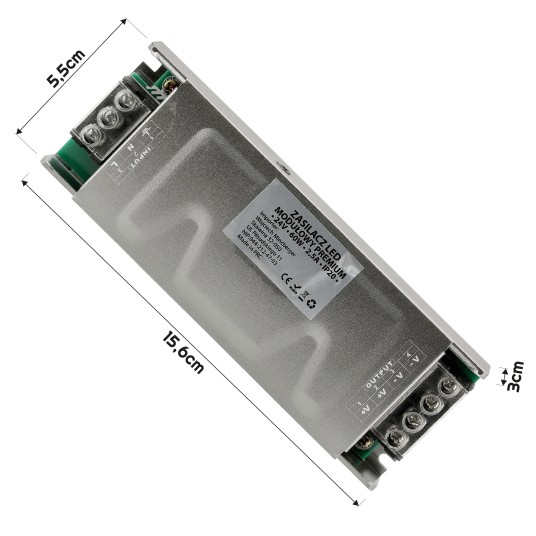 ZASILACZ MODUŁOWY SLIM PREMIUM IP20 60W 24V