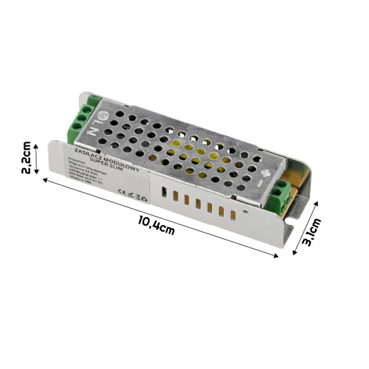ZASILACZ MODUŁOWY SUPER SLIM 24V IP20 24W