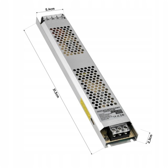 ZASILACZ MODUŁOWY SUPER SLIM IP20 300W