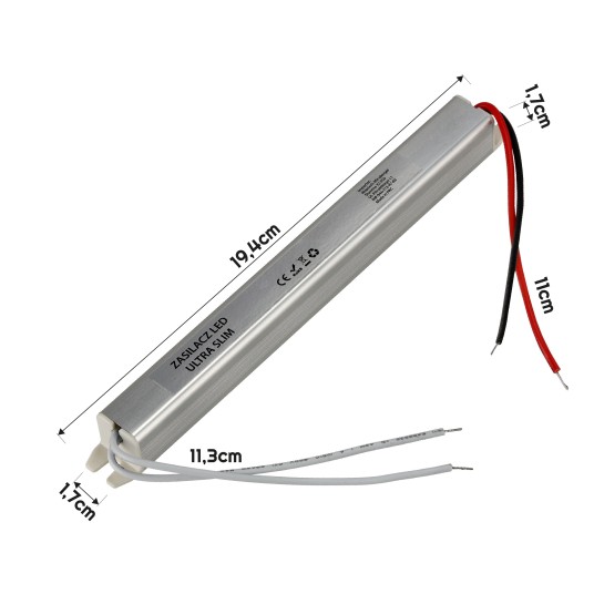 ZASILACZ MODUŁOWY ULTRA SLIM IP20 18W 24V
