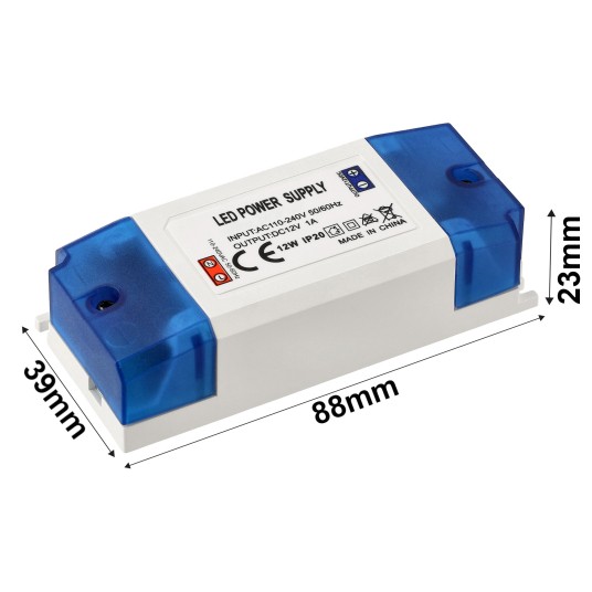 ZASILACZ PLASTIKOWY IP20 12W