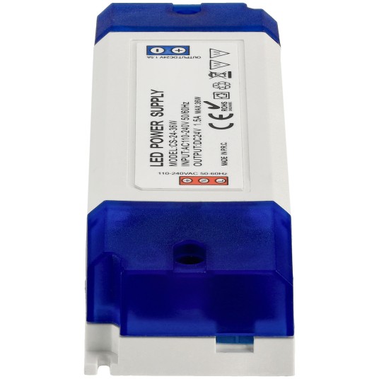 ZASILACZ PLASTIKOWY IP20 24V 36W