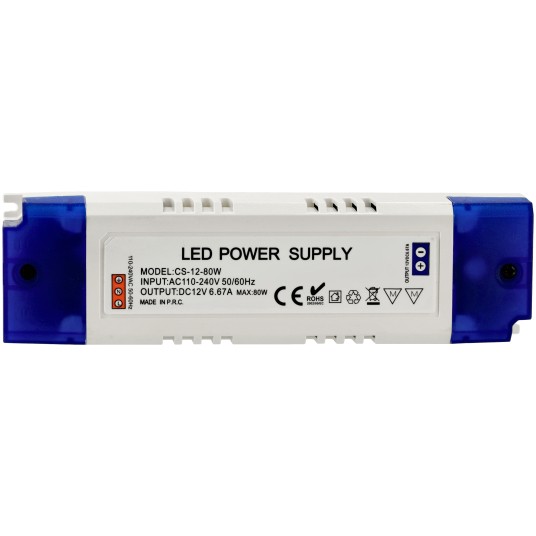 ZASILACZ PLASTIKOWY IP20 80W