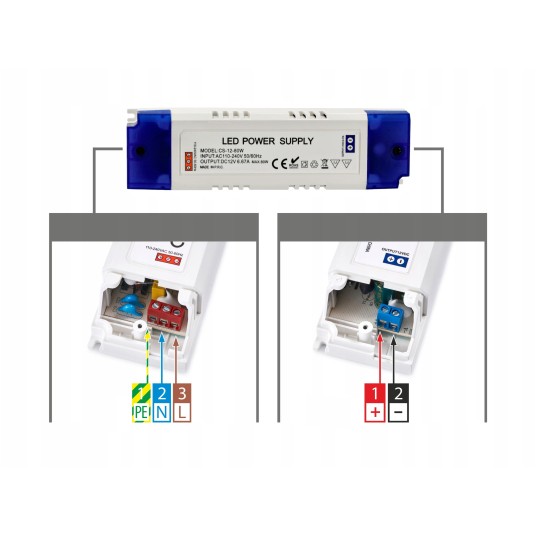 ZASILACZ PLASTIKOWY IP20 80W