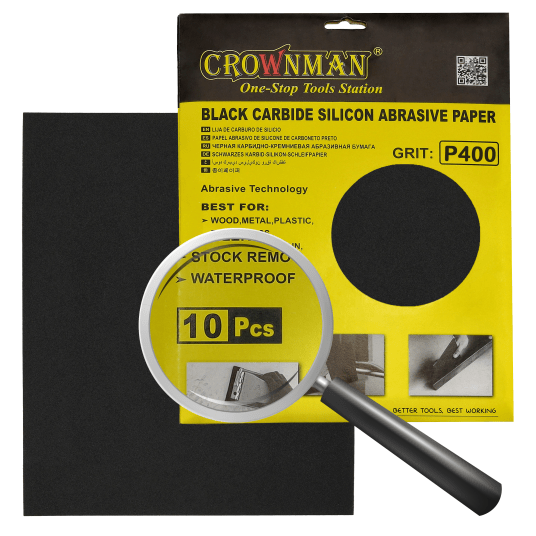 ZESTAW 10 SZTUK PAPIERU ŚCIERNEGO GRADACJA 400