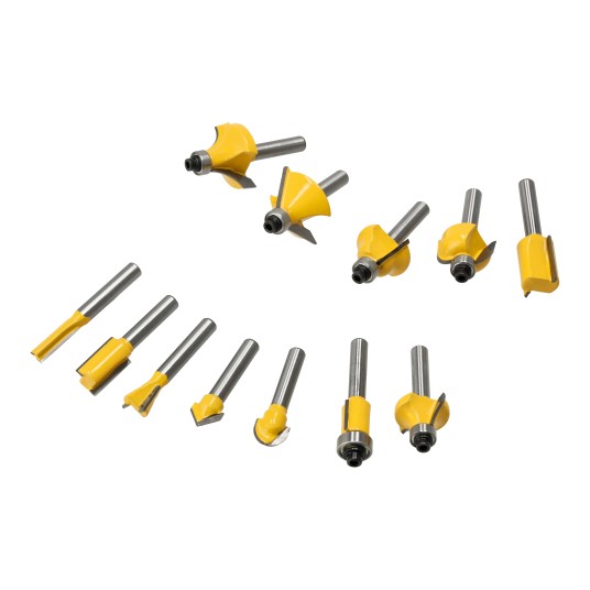 ZESTAW 12 SZTUK FREZÓW DO DREWNA