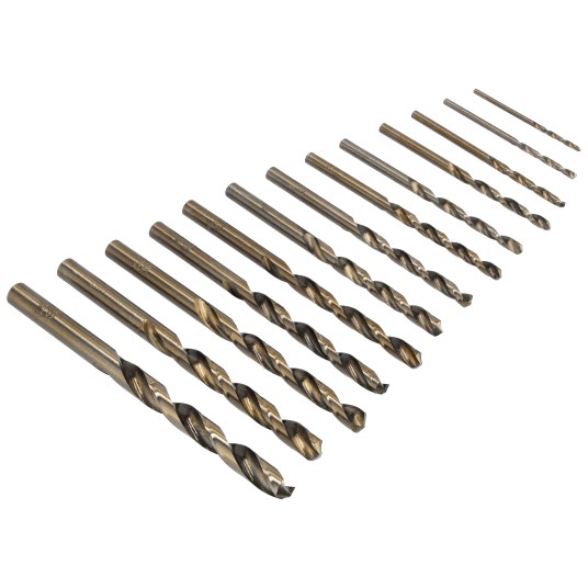 ZESTAW 13 SZTUK WIERTEŁ KRĘTYCH Z CHWYTEM PROSTYM
