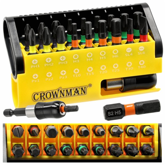 ZESTAW 18 SZTUK BITÓW WKRĘTAKOWYCH