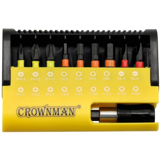 ZESTAW 18 SZTUK BITÓW WKRĘTAKOWYCH