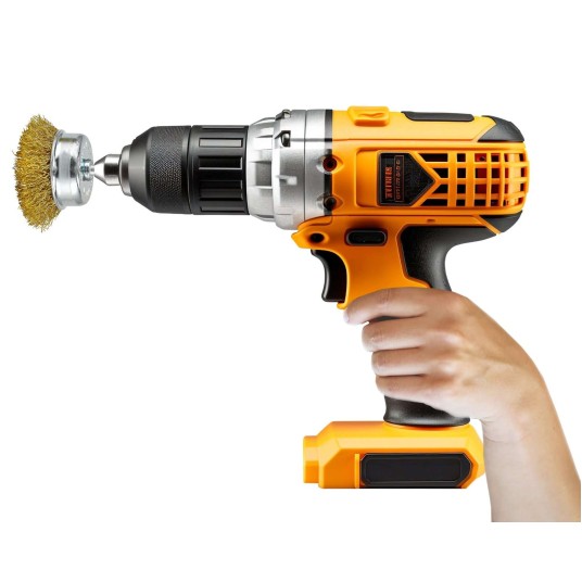 ZESTAW 3 SZCZOTEK DRUCIANYCH DO WIERTARKI