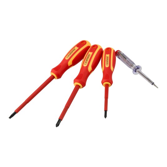 ZESTAW 4 SZTUK WKRĘTAKÓW IZOLOWANYCH Z CERTYFIKATEM VDE