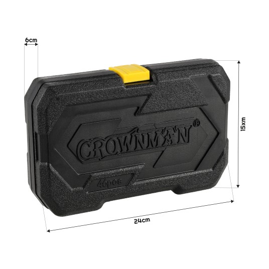 ZESTAW 46 ELEMENTÓW NASADEK