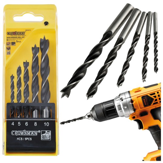 ZESTAW 5 SZTUK WIERTEŁ DO BETONU