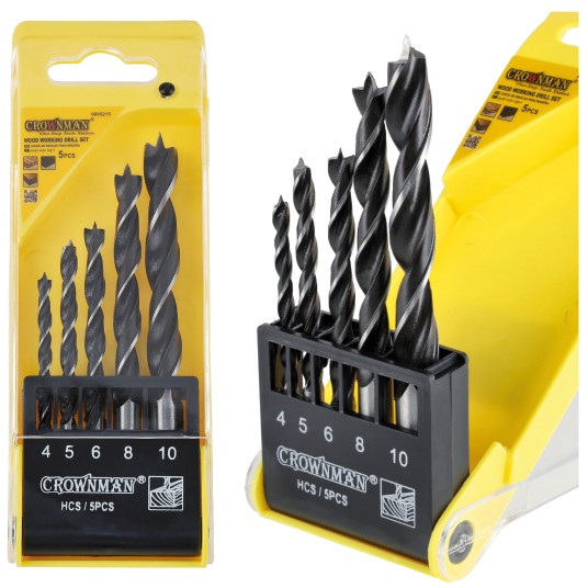 ZESTAW 5 SZTUK WIERTEŁ DO BETONU