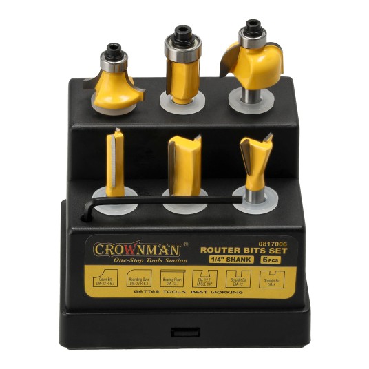 ZESTAW 6 SZTUK FREZÓW DO DREWNA