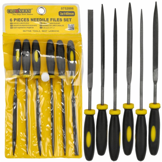 ZESTAW 6 SZTUK PILNIKÓW IGŁOWYCH