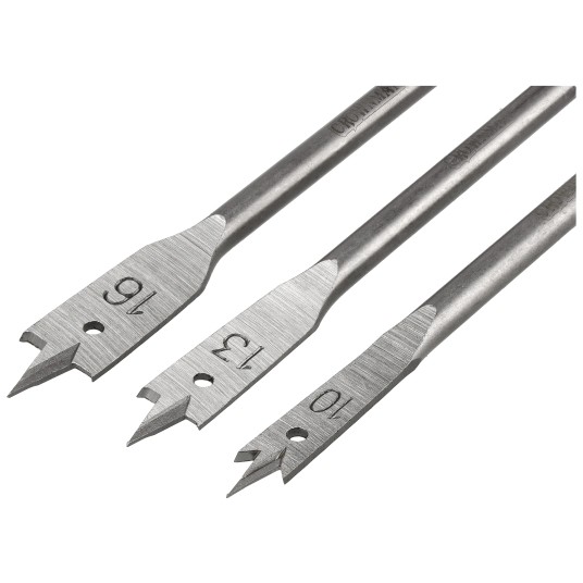 ZESTAW 6 SZTUK PŁASKICH WIERTEŁ DO DREWNA