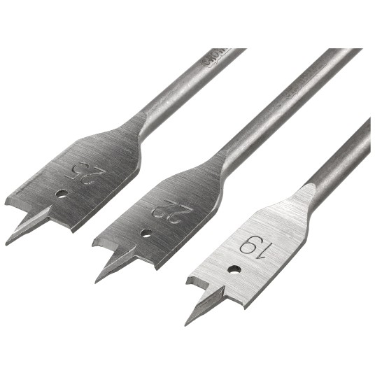 ZESTAW 6 SZTUK PŁASKICH WIERTEŁ DO DREWNA