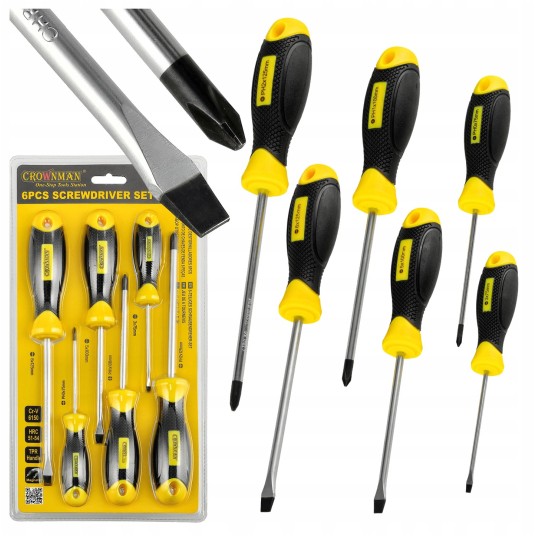 ZESTAW 6 SZTUK WKRĘTAKÓW