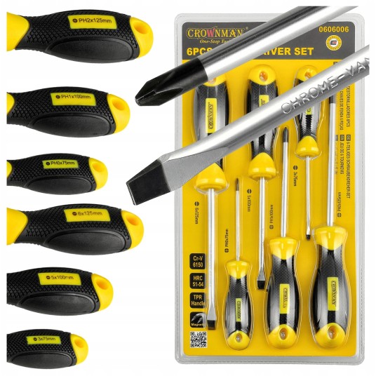 ZESTAW 6 SZTUK WKRĘTAKÓW