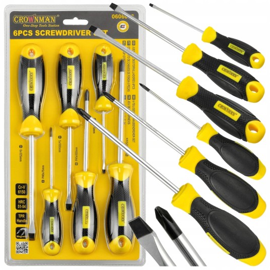 ZESTAW 6 SZTUK WKRĘTAKÓW