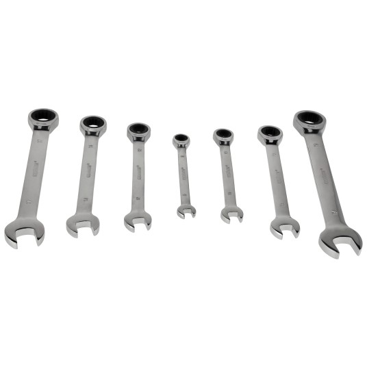 ZESTAW 7 KLUCZY PŁASKOOCZKOWYCH Z GRZECHOTKĄ