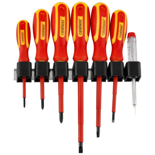 ZESTAW 7 SZTUK WKRĘTAKÓW IZOLOWANYCH Z CERTYFIKATEM VDE