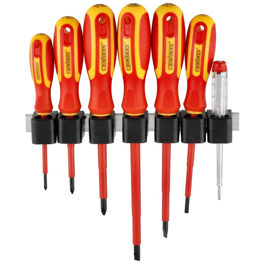 ZESTAW 7 SZTUK WKRĘTAKÓW IZOLOWANYCH Z CERTYFIKATEM VDE