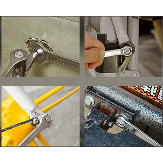 ZESTAW 8 SZTUK KLUCZY PŁASKO-OCZKOWYCH