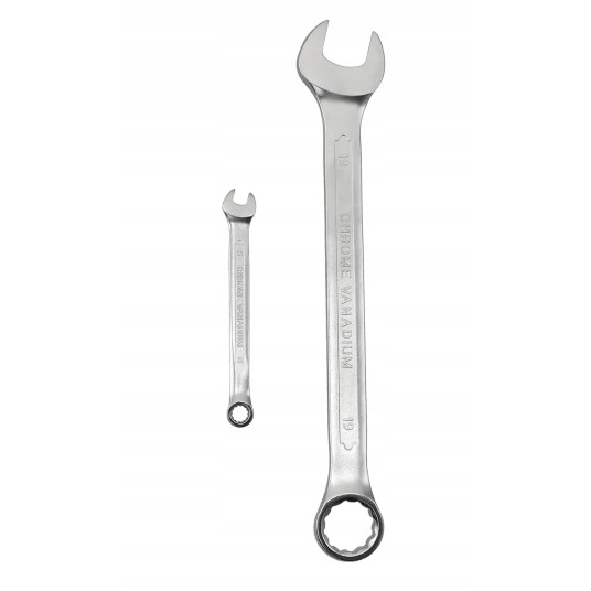 ZESTAW 8 SZTUK KLUCZY PŁASKO-OCZKOWYCH