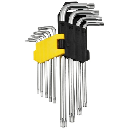 ZESTAW 9 SZTUK KLUCZY IMBUSOWYCH TORX DŁUGICH