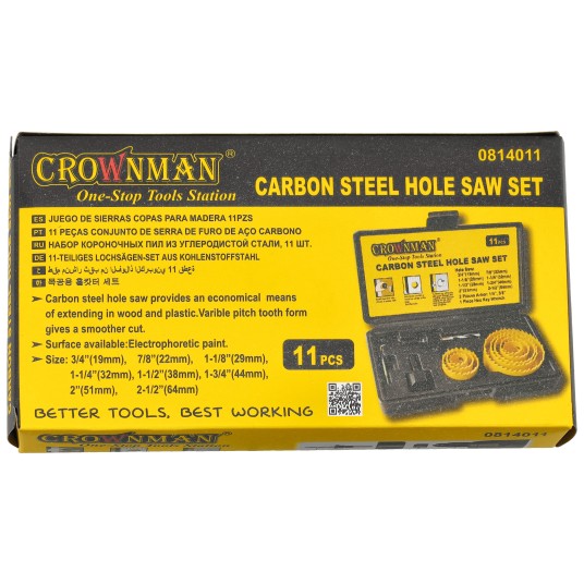 ZESTAW OTWORNIC KARBONOWYCH DO METALU