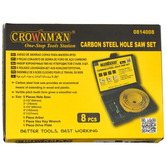 ZESTAW OTWORNIC KARBONOWYCH DO METALU