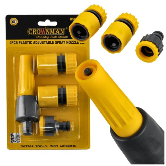 ZESTAW PLASTIKOWY DYSZA ZRASZAJĄCA+3 ZŁACZKI