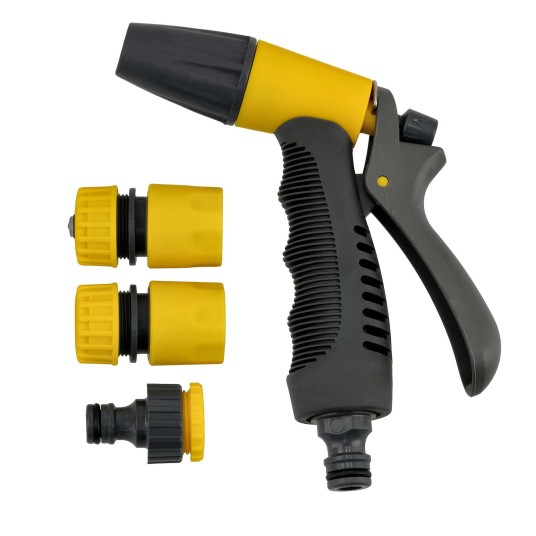 ZESTAW PLASTIKOWY PISTOLET ZRASZAJĄCY REGULOWANY+3 ZŁĄCZKI