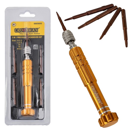 ZESTAW PRECYZYJNYCH WKRĘTAKÓW 5W1