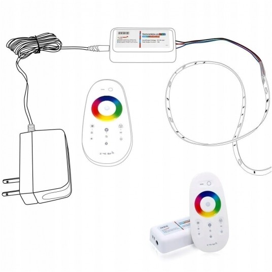 ZESTAW STEROWNIK + PILOT RGB 2,4G RF DC12-24V -zdjęcie numer 4