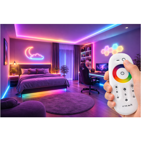 ZESTAW STEROWNIK + PILOT RGB 2,4G RF DC12-24V -zdjęcie numer 6