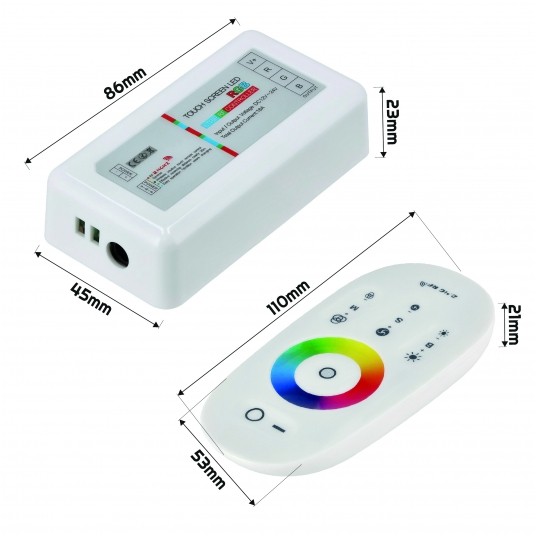 ZESTAW STEROWNIK + PILOT RGB 2,4G RF DC12-24V -zdjęcie numer 5