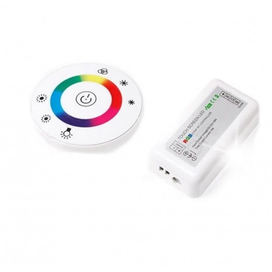 ZESTAW STEROWNIK + PILOT RGB RF OKRĄGŁY W -zdjęcie numer 1