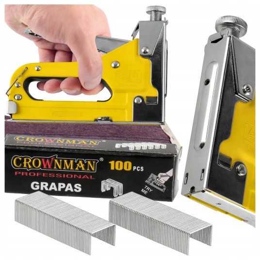 ZESTAW ZSZYWACZ TAPICERSKI + 100 SZTUK ZSZYWEK 0.7X8MM