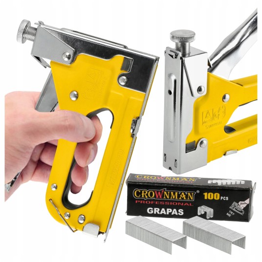 ZESTAW ZSZYWACZ TAPICERSKI + 100 SZTUK ZSZYWEK 0.7X8MM