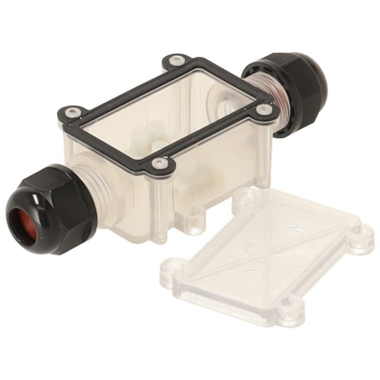 ZŁĄCZE KABLOWE IP68 Z PUSZKĄ TRANSPARENTNĄ