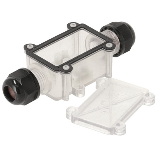 ZŁĄCZE KABLOWE IP68 Z PUSZKĄ TRANSPARENTNĄ