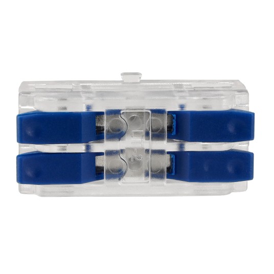 ZŁĄCZKA INSTALACYJNA PRZELOTOWA ZACISKOWA 2-TOROWA